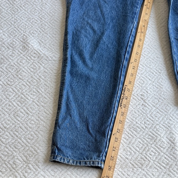 Helen Vintage Blue Denim Women Jeans Overalls Sz S - Picture 6 of 10